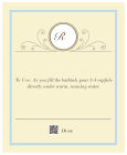 Tranquil Text Square Bath Body Labels